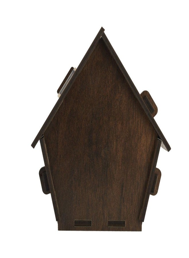 Falshruti Wooden Money Bank,Piggy Wooden HUT House Home Ghar Shape Money Storage Bank Coin Box, Savings Challenge Coin Collector Box,Antique Money Bank,Saving Box Cash Collection Gullak Mini Bank - Image 4